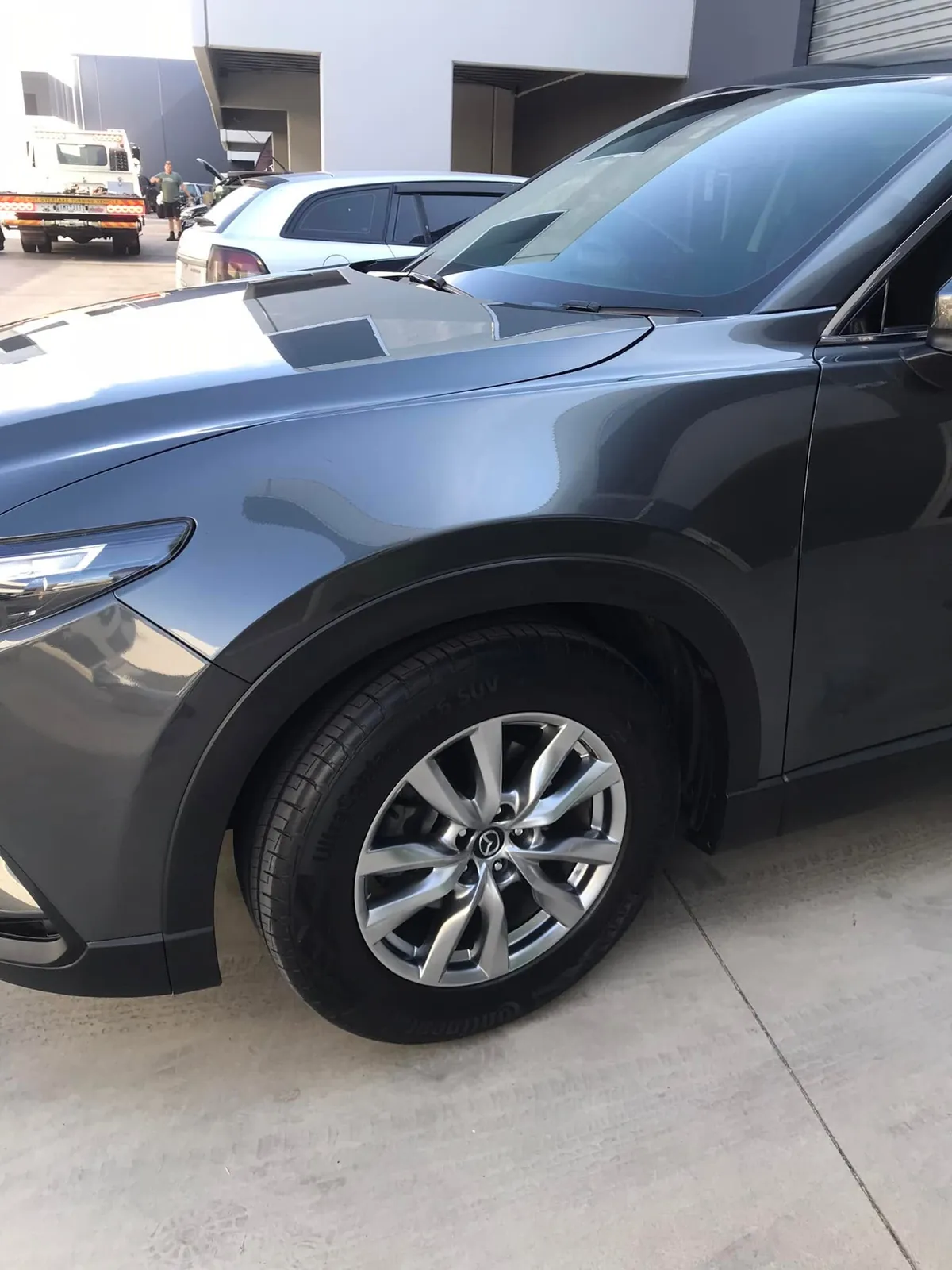 Car with professional window tint by KEN Express