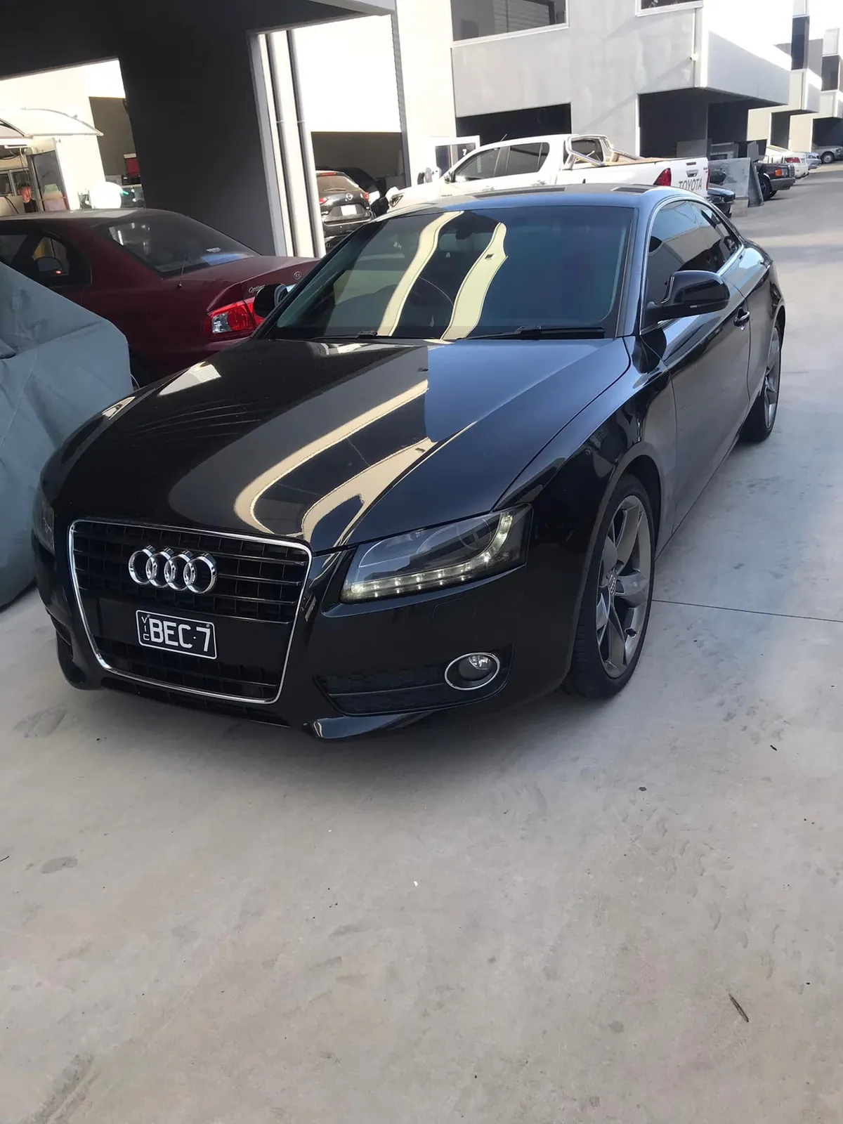 Car with professional window tint by KEN Express