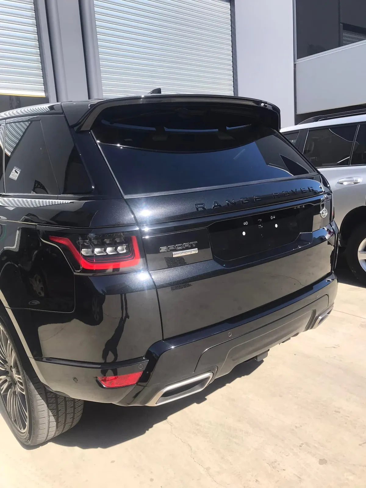 Ceramic window tint on a black SUV